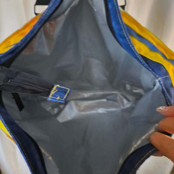 Tommy Bahama Insulated Large Cooler Bag Beach Tote Tropical Blue Green Yellow - Picture 4 of 8